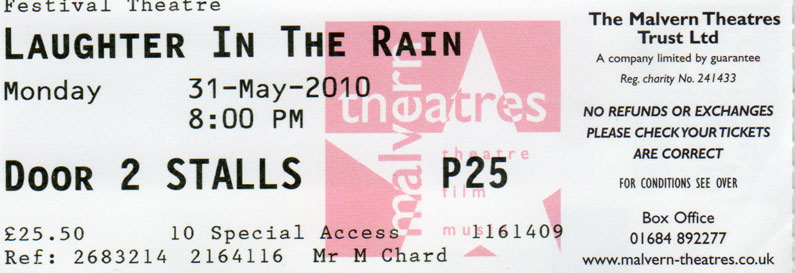 LAUGHTER IN THE RAIN Ticket